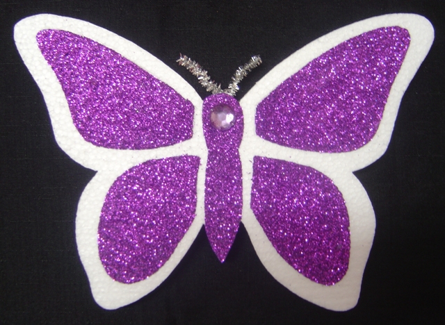 polystyrene--butterfly